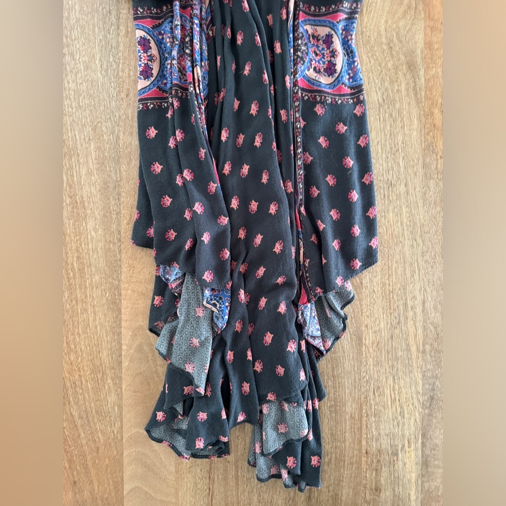Racerback Tank Dress Floral Print Flowy Lightweight Flattering Midi/Maxi Size M - Picture 10 of 12
